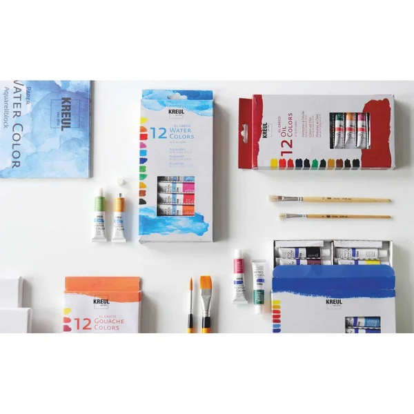 Set de gouaches el Greco KREUL, 12 x 12 ml