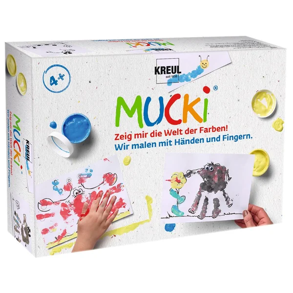 Set Mucki pour peindre avec les mains et les doigts