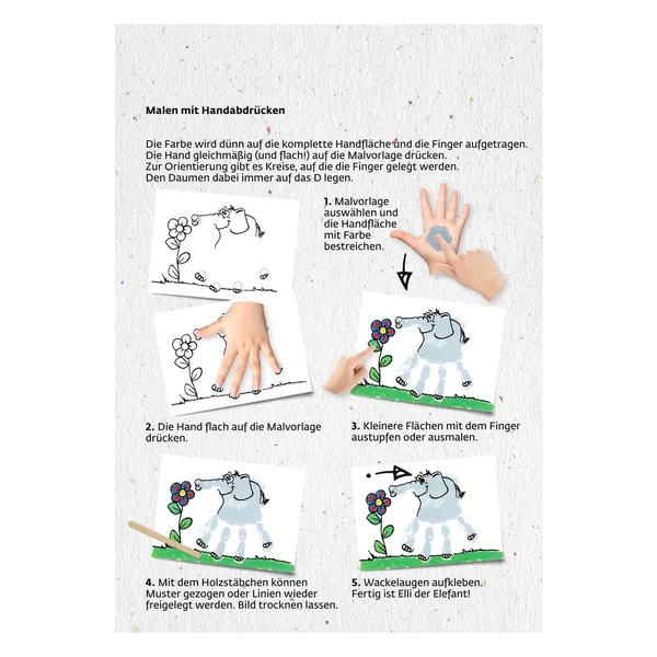 Set Mucki pour peindre avec les mains et les doigts