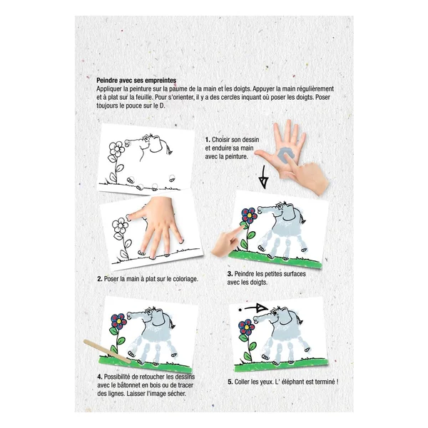 Set Mucki pour peindre avec les mains et les doigts