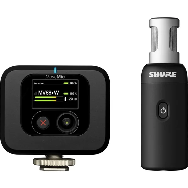 Shure MoveMic 88+ Kit - Micro sans fil de reportage avec récepteur caméra
