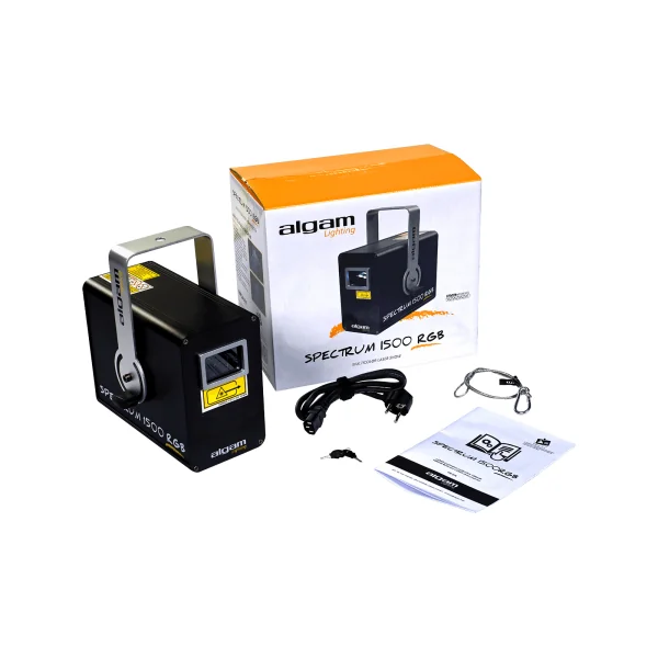 Spectrum 1500 RGB Algam Lighting Laser 1.5W multicolore Musical DMX ou ILDA