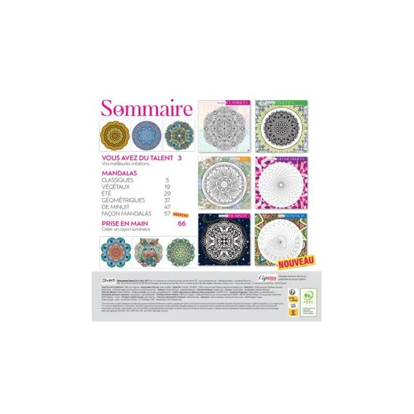 Spécial Eté - Mandalas Ambiance Zen 26 - 100 motifs à colorier