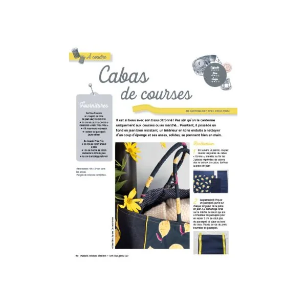 Spécial SACS, CABAS, POCHETTES - Passion Couture Créative HSS 01