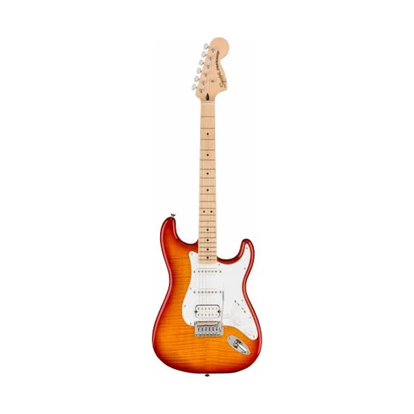 SQUIER - AFFINITY SERIES™ STRATOCASTER FMT HSS MAPLE FINGERBOARD WHITE PICKGUARD SIENNA SUNBURST