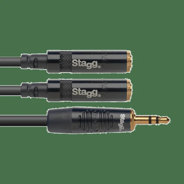 Stagg 10CM Y-Adapter Mini Jack−2x Mini Jack DL