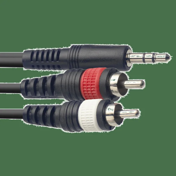 Stagg 3M Y-Kabel Mini Jack−2x Cinch