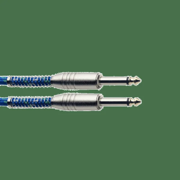 Stagg 6M Instrumentkabel Vintage Tweed Blauw