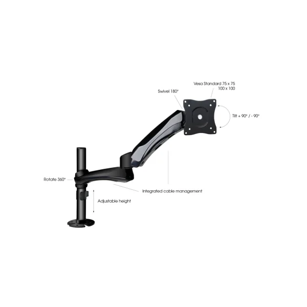 Support d'écran Gravity SA 6131 B montage sur table, bras pivotant