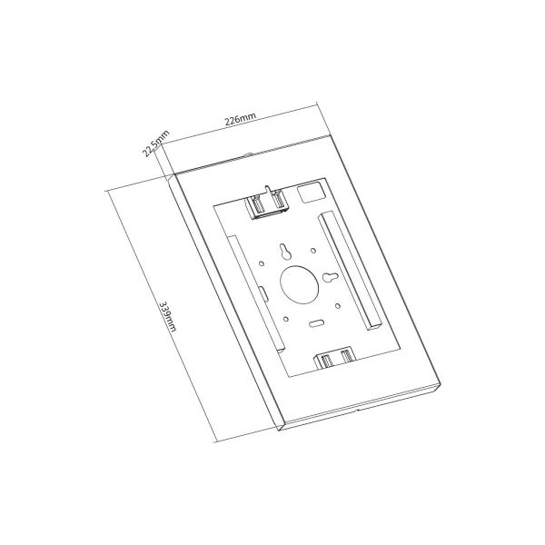 Support Tablette mural universel apple samsung de 9.7 à 11 pouces blanc