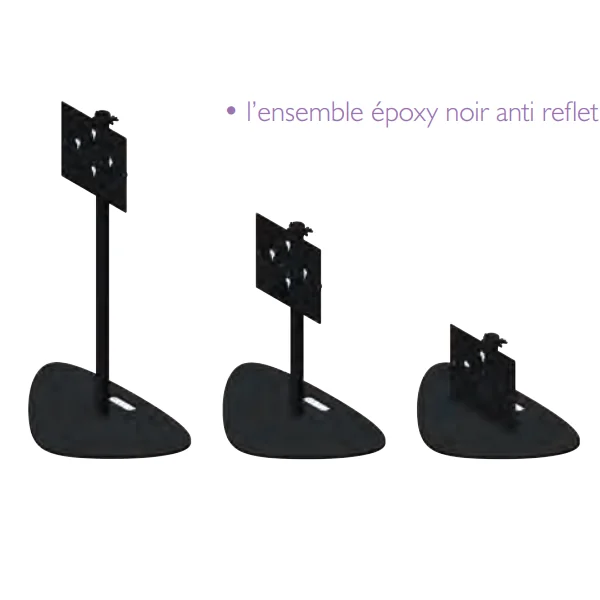 Support écran ASD SP LCD pour écran plat avec embase acier noire