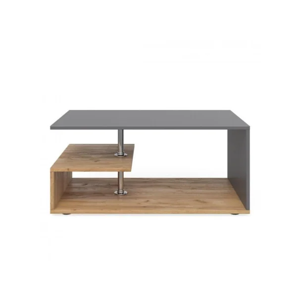 Table basse anthracite et chêne table salon design table basse rectangulaire