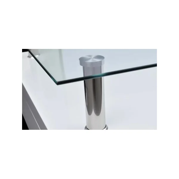 Table basse blanche plateau verre table basse carré table salon design