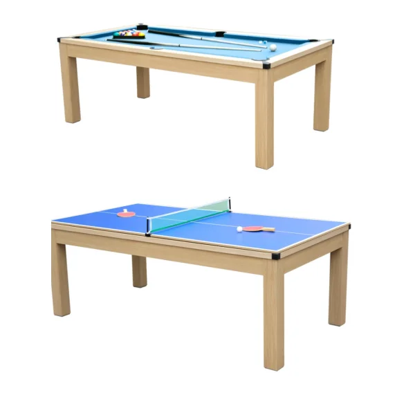 Table de billard transformable en table de ping-pong billard américain table tennis de table