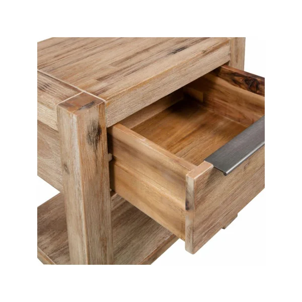 Table de chevet en acacia massif table de nuit en bois chevet chambre 1 tiroir