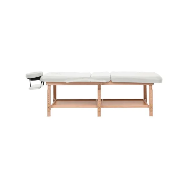 Table de massage blanche avec 3 zones Lit de massage Table de soin