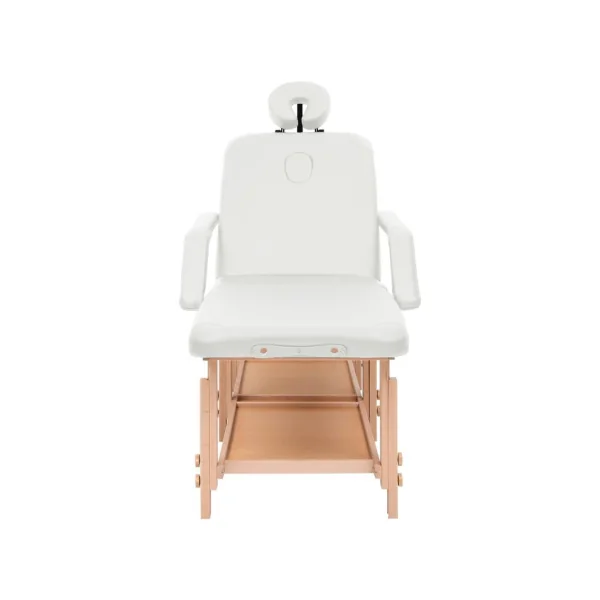 Table de massage blanche avec 3 zones Lit de massage Table de soin