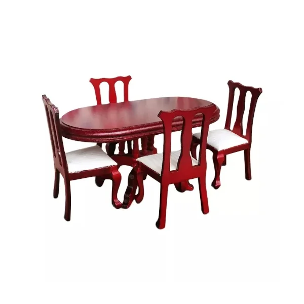Table et 4 Chaises en Acajou