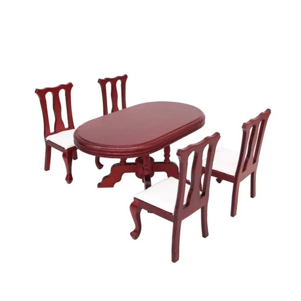 Table et 4 Chaises en Acajou
