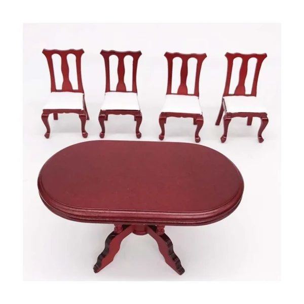 Table et 4 Chaises en Acajou