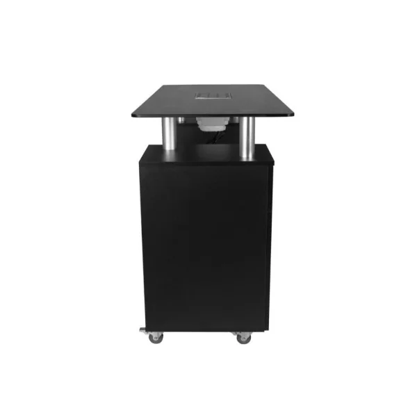 Table manucure avec plateau verre noir Table prothésiste ongulaire Bureau manucure Table onglerie