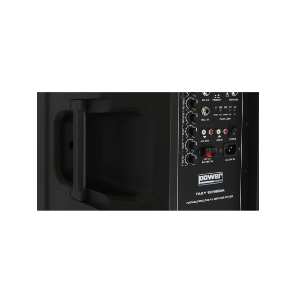 Taky 12 Media Power acoustics - Enceinte autonome 100W 2 micros mains sans fil USB Bluetooth