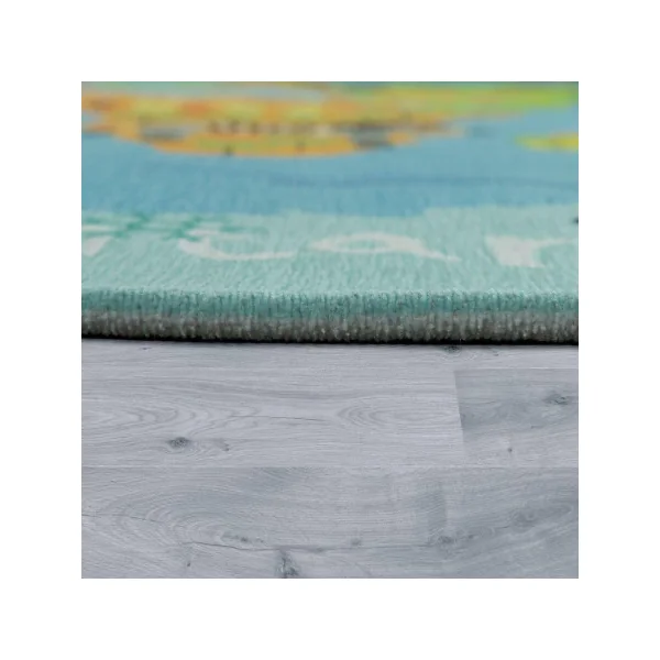 Tapis chambre enfant planisphère animaux (3 tailles) tapis enfant décoration chambre enfant