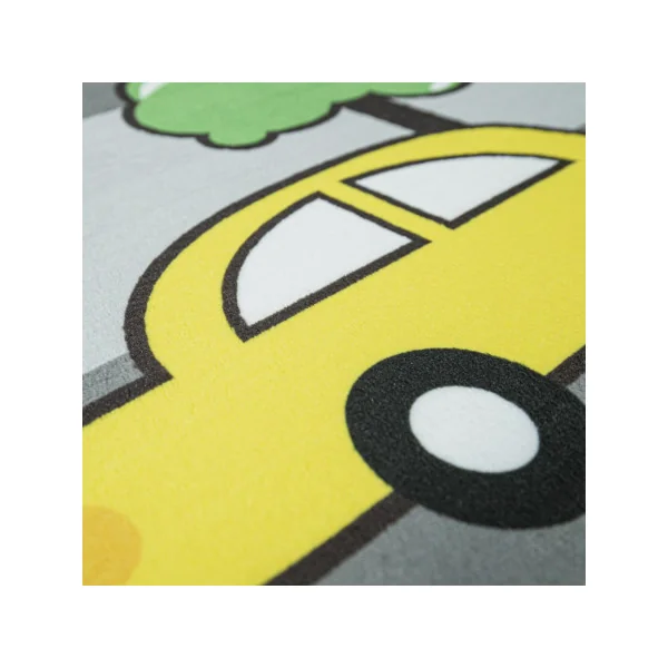 Tapis chambre enfant rond gris circuit (3 tailles) tapis enfant décoration chambre enfant