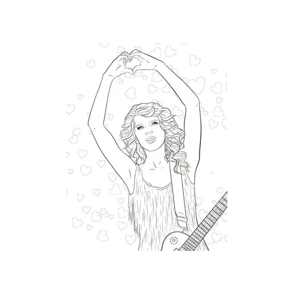 Taylor Swift - Coloriages et jeux