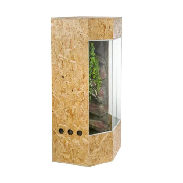 Terrarium OSB panoramique vertical 80x60x150 cm terrarium reptile terrarium amphibiens