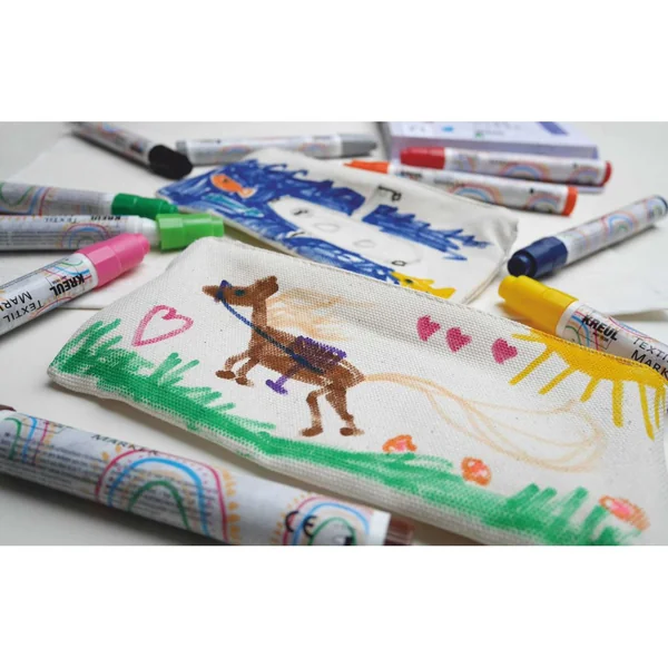 Textil Marker medium KREUL « Junior » , set de 12