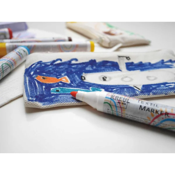 Textil Marker medium KREUL « Junior » , set de 12