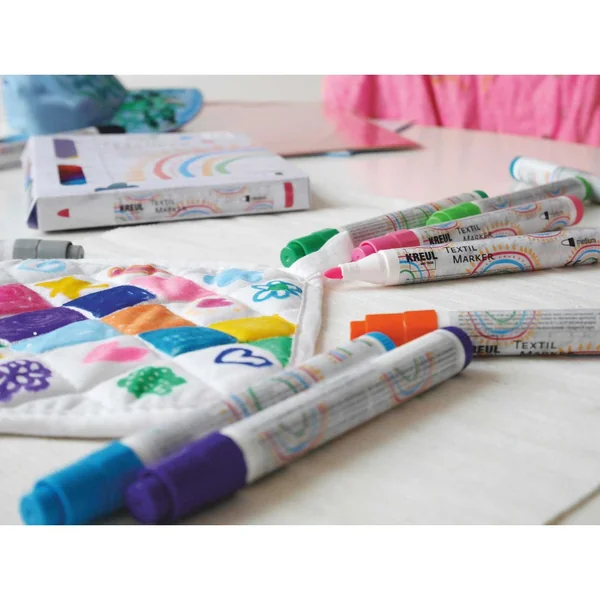 Textil Marker medium KREUL « Junior » , set de 12