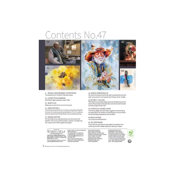 The Art of Watercolour Magazine 47th issue PRINT Edition
