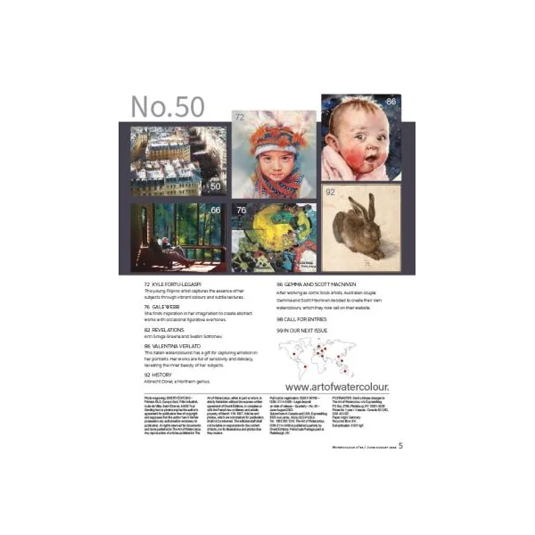 The Art of Watercolour Magazine 50th issue PRINT Edition