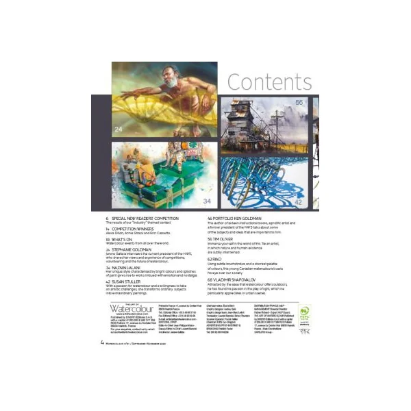 The Art of Watercolour Magazine 51st issue PRINT Edition