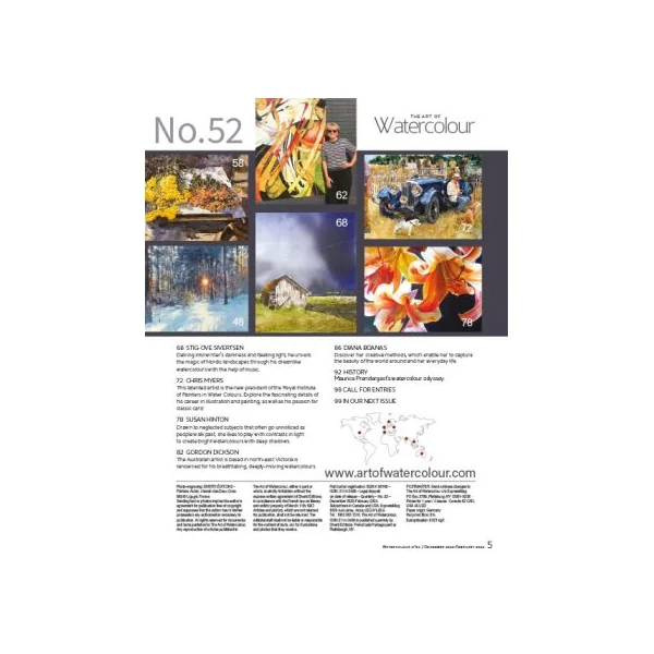 The Art of Watercolour Magazine 52nd issue PRINT Edition