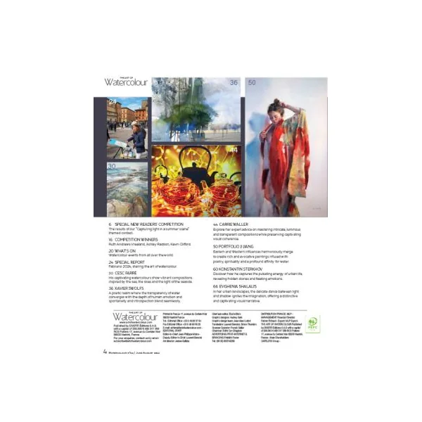 The Art of Watercolour Magazine 54th issue PRINT Edition