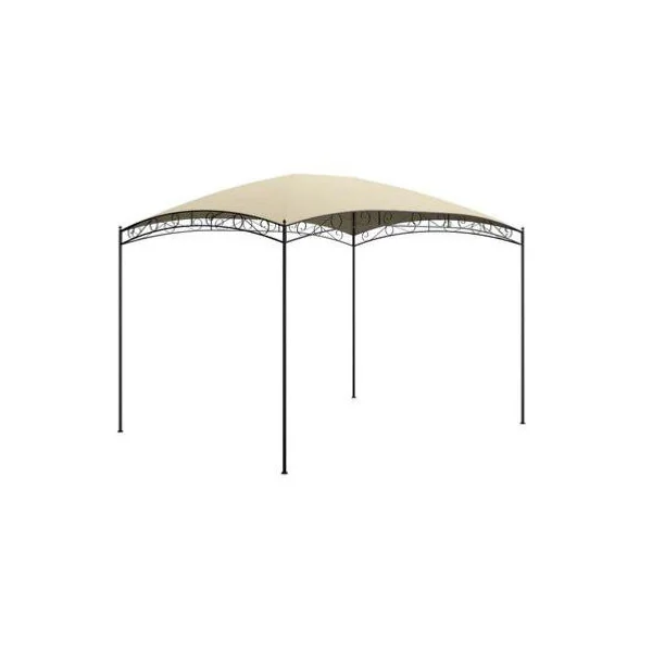 Tonnelle de jardin crème en métal 4x3m Tonnelle terrasse Pergola Terrasse Pergola jardin