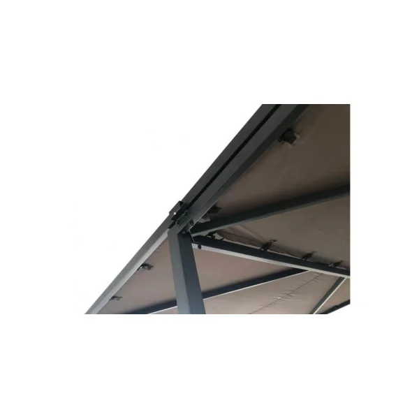 Tonnelle taupe coulissante avec roues Pergola avec roues Tonnelle terrasse Pergola de jardin