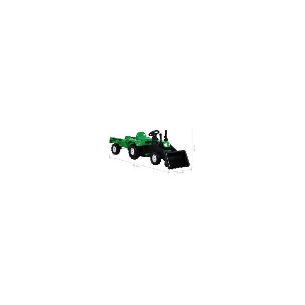 Tracteur à pédales pour enfant avec remorque et chargeur véhicule à pédale enfant