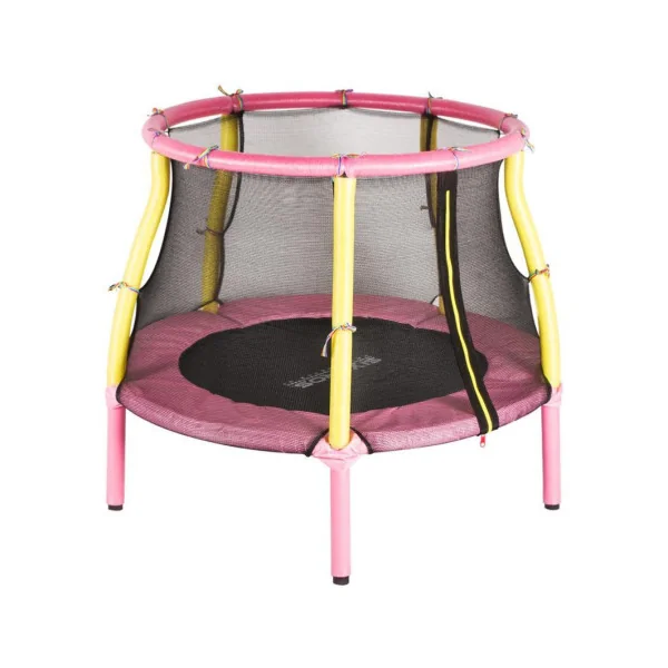 Trampoline 122 cm (3 couleurs) rose vert ou bleu trampoline de jardin trampoline d'extérieur avec filet de sécurité