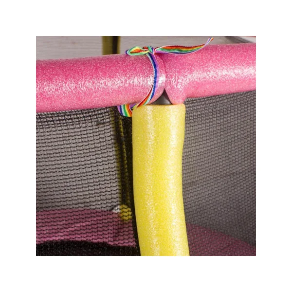 Trampoline 122 cm (3 couleurs) rose vert ou bleu trampoline de jardin trampoline d'extérieur avec filet de sécurité
