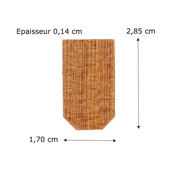 Tuiles hexagonale en bois de cèdre - 140 pcs
