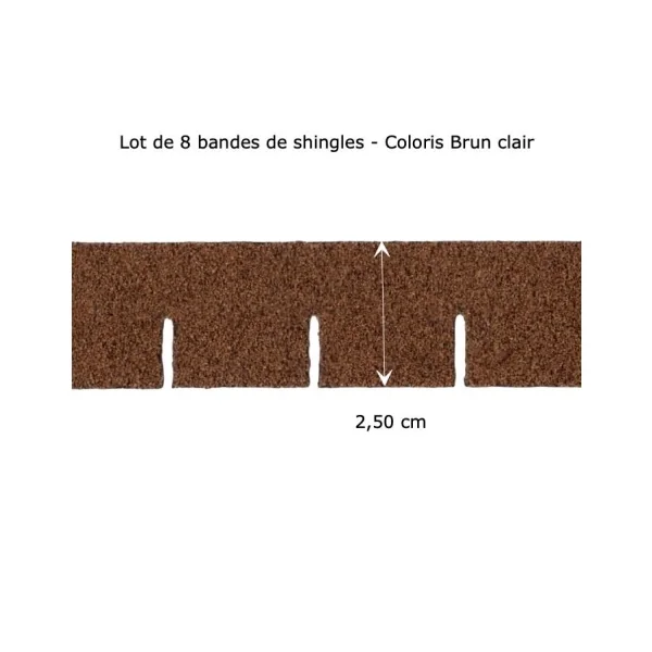 Tuiles / Shingles carrés - Brun clair