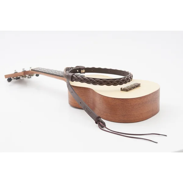 Ukulele Strap Plait - Brown