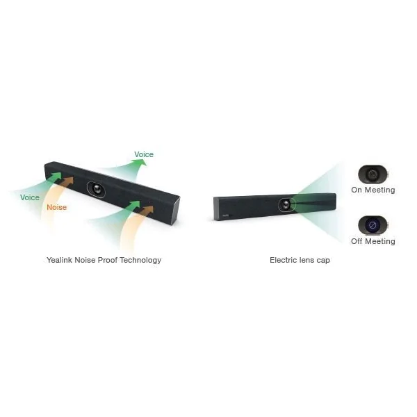UVC40 Yealink barre de son avec caméra 4k intégré pour petite salle de visio conférence