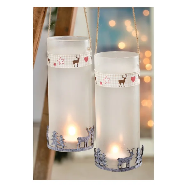 Vase en verre à suspendre VBS