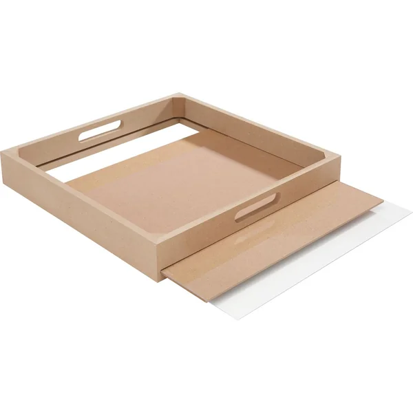 VBS Plateau avec fond tiroir, bois MDF, env. 4,5 x 31 x 31