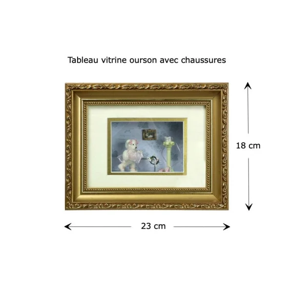 Vitrine ourson tableau diorama